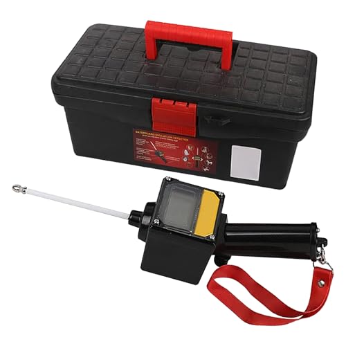 Gungtj Hunde Schwangerschaftstest, 2 Zoll Hund Schwangerschaftstest mit Magnetsonde, Hundezuchtbedarf Wasserdichtes Lanyard, Batteriebetriebener Haustier Ovulationsdetektor für Planung Paarung u von Gungtj
