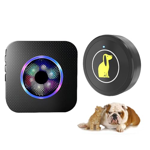 Gungtj Pet Door Bell | Drahtlose Hundeklingel Für Gesamtes Haus | Trainer Wasserdicht Mit Lautstärkeregelung Für Außenbereich Innentraining Gartenbereich Haushalt Wohnung von Gungtj