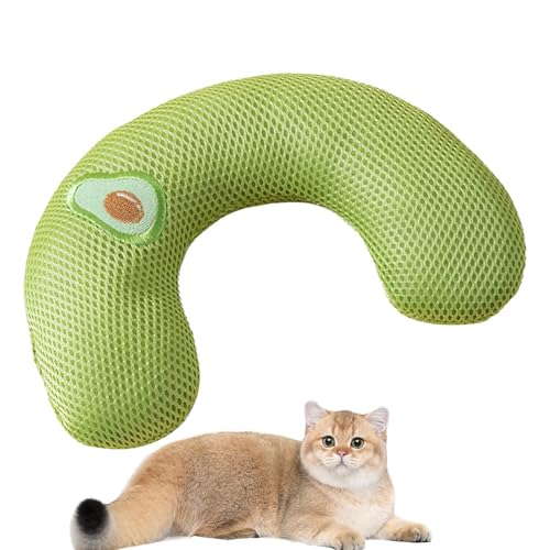 Gungtj Plüsch -Reisekissen - Cartoon -Hals -Stützkissen für Katzen, tragbare Entspannungshilfe mit weicher Textur, Katzenkomfortspielzeug für NAPS -Autofahrten und Innengebrauch, 10.63x6.69x2,36 Zoll von Gungtj