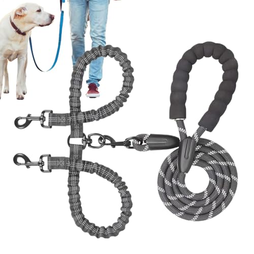 Gungtj Trainingsseil für kleine Hunde | Doppeltraktions-Leinen-Splitter, verstellbare Hundeleine, stoßdämpfendes Bungee für große und mittelgroße Haustiere, Wandern, Camping, Erkundung, Spazierengehen Gungtj Trainingsseil für kleine Hunde | Doppeltraktions-Leinen-Splitter, verstellbare Hundeleine, stoßdämpfendes Bungee für große und mittelgroße Haustiere, Wandern, Camping, Erkundung, Spazierengehen von Gungtj