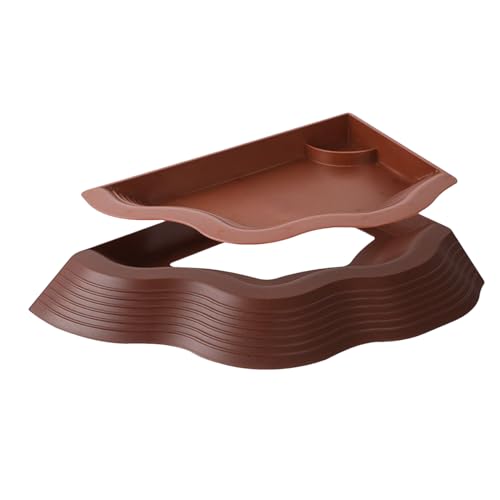 Reptilienbadepool-Stabiles Einweichenschale für Gecko, Anti-Rutsch-Schildkröte Wasserschale mit Rampe, Schlange, bärtiger Drache, natürlicher Look, leicht kreisende Aquariumdekoration für Terrarium Ha Reptilienbadepool-Stabiles Einweichenschale für Gecko, Anti-Rutsch-Schildkröte Wasserschale mit Rampe, Schlange, bärtiger Drache, natürlicher Look, leicht kreisende Aquariumdekoration für Terrarium Ha von Gungtj