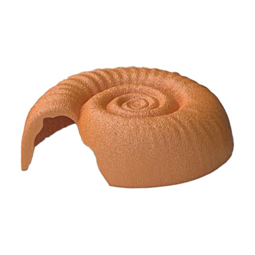 Snake Hides Ammonite Shape - 2.56 inch Small Animal Shelter for Reptile Habitat, Decorative Terrarium House for Hiding Resting Sleeping,Garden Tank Home Play Environment von Gungtj