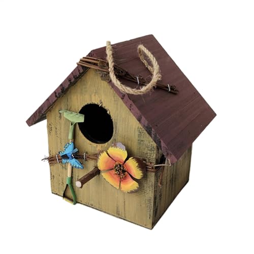 Vogelhäuser aus Holz, Handbemaltes Vogelhaus, Vogelnistkasten, Hängbares Vogelhaus, Baum Vogelhaus, Outdoor Vogelnisten, Garten Vogelhaus, Holz Vogelnest, Vogelhaus Zimmer Vogelhäuser aus Holz, Handbemaltes Vogelhaus, Vogelnistkasten, Hängbares Vogelhaus, Baum Vogelhaus, Outdoor Vogelnisten, Garten Vogelhaus, Holz Vogelnest, Vogelhaus Zimmer von Gungtj