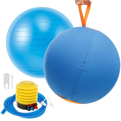 Herding Ball für Hunde 18inch Herding Hundeball Agility Training Ausrüstung Interaktiver Hotungsheilskugel mit tragbarem Griff Heldhundspielzeug für australische/deutsche Hirte(M) von Guniata