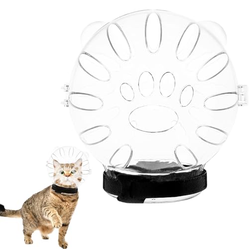 Guniata Maulkorb für Katzen,Katzenmaulkorb für Große Katzen,Katzenhelme,Multifunktionales Design,Abdeckung für Katzen,zum Baden,Pflegen oder Schneiden von Nägeln(groß) von Guniata