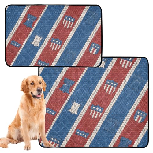 3 x pinkelfeste Hundematte für den Boden, rutschfeste Matte für Auto, 50,8 x 61 cm, Fliesen-gestreifte Tapete 3 x pinkelfeste Hundematte für den Boden, rutschfeste Matte für Auto, 50,8 x 61 cm, Fliesen-gestreifte Tapete von GuoChe
