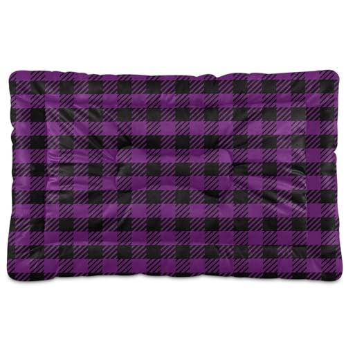 Gingham Plaid Schlafbetten für Hunde Katzen kaufeste Hundematte beheiztes Welpenbett für kleine, mittelgroße und große Haustiere von GuoChe