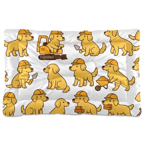 Golden Retriever Hunde- und Katzenbett, waschbar, weich, bequem, rutschfeste Unterseite, für große, mittelgroße und kleine Hunde, 91,4 x 61 cm Golden Retriever Hunde- und Katzenbett, waschbar, weich, bequem, rutschfeste Unterseite, für große, mittelgroße und kleine Hunde, 91,4 x 61 cm von GuoChe