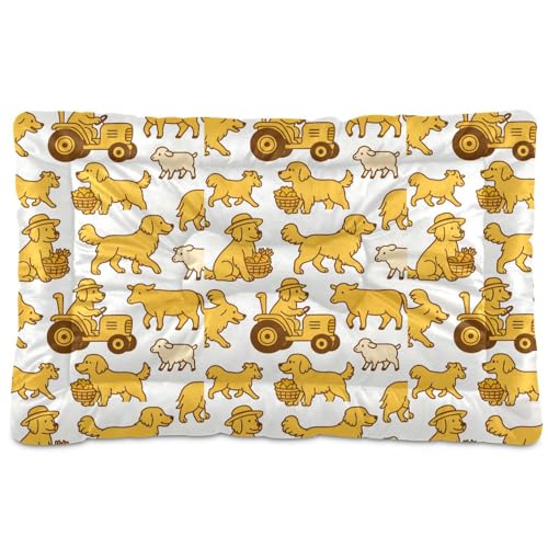 Golden Retriever Hundehütte, waschbar, weich, rutschfest, für große, mittelgroße und kleine Hunde, 91,4 x 61 cm Golden Retriever Hundehütte, waschbar, weich, rutschfest, für große, mittelgroße und kleine Hunde, 91,4 x 61 cm von GuoChe