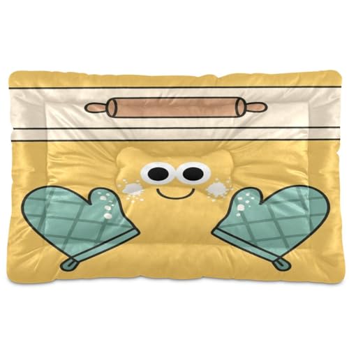 GuoChe Baking Pride Hundebox-Unterlage, waschbar, weich, bequem, rutschfeste Unterseite, für große, mittelgroße und kleine Hunde, 91,4 x 61 cm GuoChe Baking Pride Hundebox-Unterlage, waschbar, weich, bequem, rutschfeste Unterseite, für große, mittelgroße und kleine Hunde, 91,4 x 61 cm von GuoChe