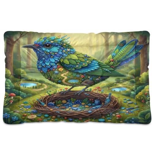 GuoChe Bowerbird Safari-Haustierbett, waschbar, weich, bequem, rutschfeste Unterseite, für mittelgroße und große Hunde, 91,4 x 61 cm GuoChe Bowerbird Safari-Haustierbett, waschbar, weich, bequem, rutschfeste Unterseite, für mittelgroße und große Hunde, 91,4 x 61 cm von GuoChe