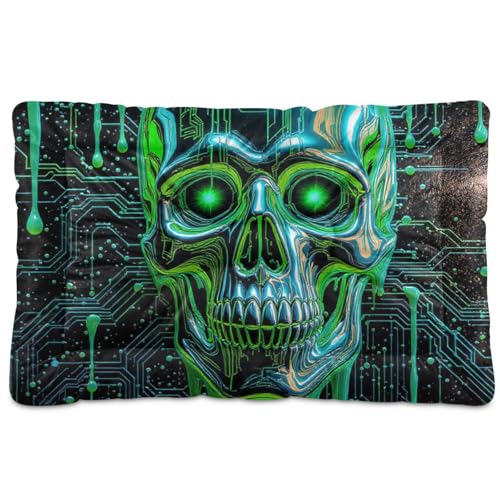 GuoChe Cyber Organics Hundehütte mit Hintergrund, waschbar, weich, rutschfest, für große, mittelgroße und kleine Hunde, 91,4 x 61 cm GuoChe Cyber Organics Hundehütte mit Hintergrund, waschbar, weich, rutschfest, für große, mittelgroße und kleine Hunde, 91,4 x 61 cm von GuoChe