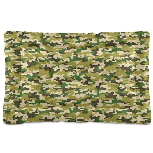 GuoChe Hundehütte im Militär-Design, waschbar, rutschfest, weich, bequem, für große, mittelgroße und kleine Hunde, 91,4 x 61 cm GuoChe Hundehütte im Militär-Design, waschbar, rutschfest, weich, bequem, für große, mittelgroße und kleine Hunde, 91,4 x 61 cm von GuoChe