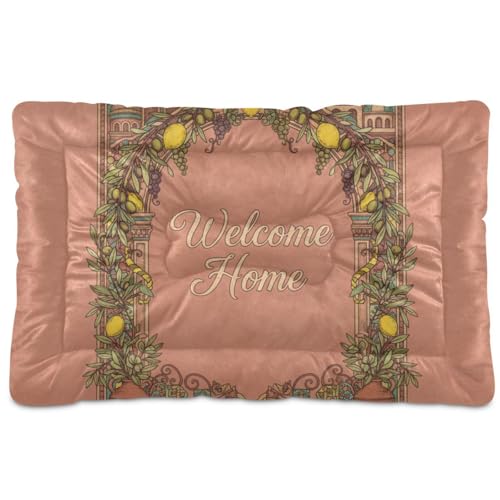 GuoChe Hundehütte mit Blumenbogen, waschbar, rutschfest, weich, bequem, für mittelgroße und große Hunde, 91,4 x 61 cm GuoChe Hundehütte mit Blumenbogen, waschbar, rutschfest, weich, bequem, für mittelgroße und große Hunde, 91,4 x 61 cm von GuoChe