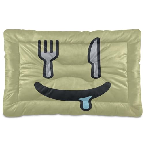 GuoChe Hungry Look waschbare Haustiermatte, weich, rutschfest, für mittelgroße und große Hunde, 91,4 x 61 cm GuoChe Hungry Look waschbare Haustiermatte, weich, rutschfest, für mittelgroße und große Hunde, 91,4 x 61 cm von GuoChe