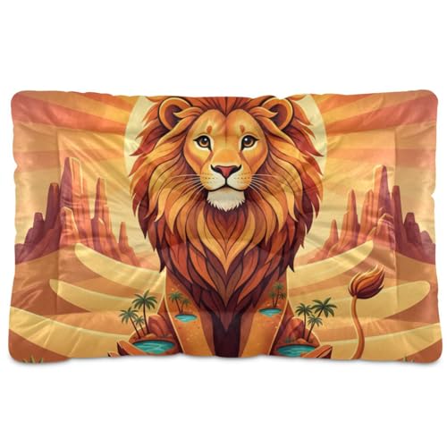 GuoChe Lion Desert Collage waschbare Katzenhütte, rutschfest, weich, bequem, für mittelgroße und große Hunde, 91,4 x 61 cm GuoChe Lion Desert Collage waschbare Katzenhütte, rutschfest, weich, bequem, für mittelgroße und große Hunde, 91,4 x 61 cm von GuoChe
