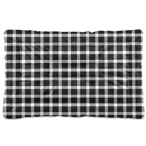GuoChe Plaid Scottish Pet Mat Chew Proof Dog Crate Mat Heated Crate Pad for Feral and Indoor von GuoChe