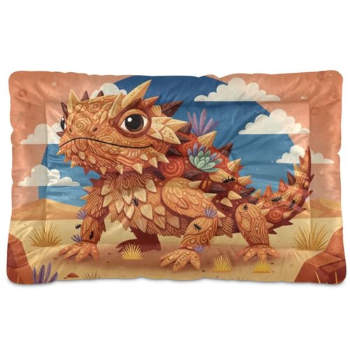 GuoChe Thorny Devil Hunde- und Katzenbett, waschbar, weich, rutschfest, für große, mittelgroße und kleine Hunde, 91,4 x 61 cm, Rot GuoChe Thorny Devil Hunde- und Katzenbett, waschbar, weich, rutschfest, für große, mittelgroße und kleine Hunde, 91,4 x 61 cm, Rot von GuoChe