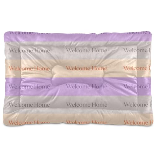 GuoChe Welcome Home" Hundebox-Set, waschbar, weich, rutschfest, für mittelgroße und große Hunde, 91,4 x 61 cm GuoChe Welcome Home" Hundebox-Set, waschbar, weich, rutschfest, für mittelgroße und große Hunde, 91,4 x 61 cm von GuoChe