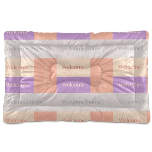 GuoChe Welcome Home" Multi-Block-Dekor-Set, waschbares Hunde- und Katzenbett, weich, bequem, rutschfeste Unterseite, für große, mittelgroße und kleine Hunde, 91,4 x 61 cm GuoChe Welcome Home" Multi-Block-Dekor-Set, waschbares Hunde- und Katzenbett, weich, bequem, rutschfeste Unterseite, für große, mittelgroße und kleine Hunde, 91,4 x 61 cm von GuoChe