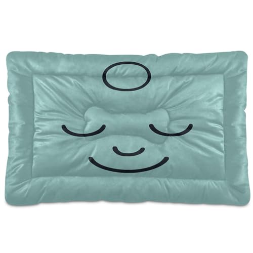 GuoChe Zen Relaxed Look waschbare Haustierbett-Matte, weich, rutschfest, für große, mittelgroße und kleine Hunde, 91,4 x 61 cm von GuoChe