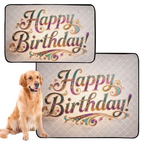 Hundefuttermatte für den Innenbereich, waschbar, rutschfeste Matte für den Boden, 50,8 x 61 cm, goldfarben, 3 Stück Hundefuttermatte für den Innenbereich, waschbar, rutschfeste Matte für den Boden, 50,8 x 61 cm, goldfarben, 3 Stück von GuoChe