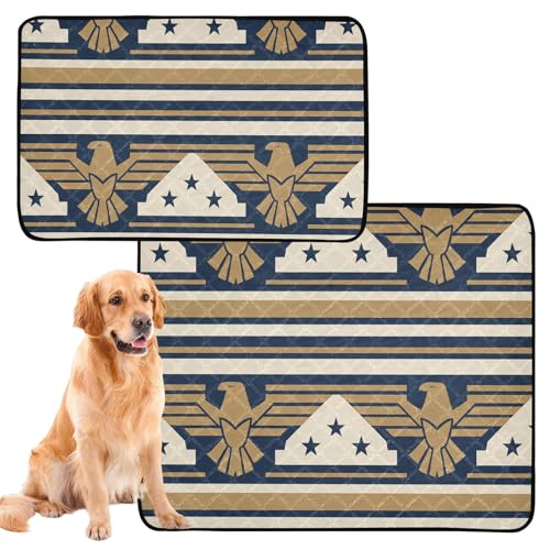 Hundematte, waschbar, rutschfest, für Reisen, 50,8 x 61 cm, Art-Deco, gestreift, 3 Stück Hundematte, waschbar, rutschfest, für Reisen, 50,8 x 61 cm, Art-Deco, gestreift, 3 Stück von GuoChe