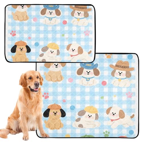 Hundematte, waschbar, rutschfest, für Strand, 50,8 x 61 cm, niedlich, Braun, Cartoon-Welpen, 3 Stück Hundematte, waschbar, rutschfest, für Strand, 50,8 x 61 cm, niedlich, Braun, Cartoon-Welpen, 3 Stück von GuoChe