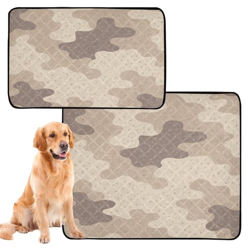 Hundematte, waschbar, rutschfest, für den Innenbereich, 50,8 x 61 cm, Wüstentarnmuster, 3 Stück Hundematte, waschbar, rutschfest, für den Innenbereich, 50,8 x 61 cm, Wüstentarnmuster, 3 Stück von GuoChe