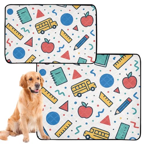 Hundematte für Hunde, waschbar, rutschfest, für den Außenbereich, 61 x 91,4 cm + 91,4 x 106,7 cm, abstrakt, modern, 2 Stück Hundematte für Hunde, waschbar, rutschfest, für den Außenbereich, 61 x 91,4 cm + 91,4 x 106,7 cm, abstrakt, modern, 2 Stück von GuoChe
