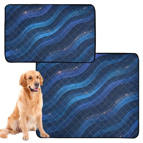 Hundematte für drinnen und draußen, 50,8 x 61 cm, abstrakte Wellen, Glitzertapete, 3 Stück Hundematte für drinnen und draußen, 50,8 x 61 cm, abstrakte Wellen, Glitzertapete, 3 Stück von GuoChe