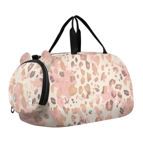 Umhängetasche mit Schuhfach in Roségoldfolie, Leopardenmuster, verschmelzen und verzerren sich auf abstrakte Weise, trendige kleine Umhängetaschen für eine Mahlzeit Umhängetasche mit Schuhfach in Roségoldfolie, Leopardenmuster, verschmelzen und verzerren sich auf abstrakte Weise, trendige kleine Umhängetaschen für eine Mahlzeit von GuoChe