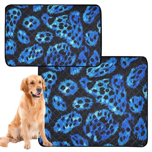 Urinierdecke für Hunde, waschbar, rutschfest, für Reisen, 61 x 91,4 cm + 91,4 x 106,7 cm, Leopardenmuster, 2 Stück Urinierdecke für Hunde, waschbar, rutschfest, für Reisen, 61 x 91,4 cm + 91,4 x 106,7 cm, Leopardenmuster, 2 Stück von GuoChe