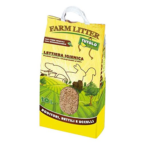 Farm Litter – Katzenstreu Toilettenpapier-tutolo Zitrone aus Holzspänen für kleine Nagetiere, Reptilien und Vögel – Lt. 10 von Guoml