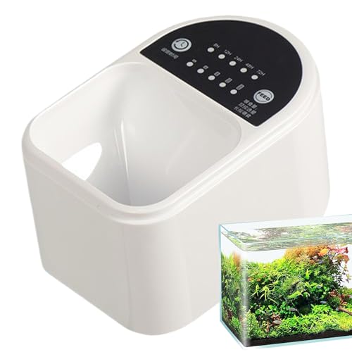 Gupcaqosjw Automatischer Fischfütterer - Batteriebetriebener Aquarium-Futterautomat - Smart Timer Für Teich & Urlaub Haustier Welsfütterung von Gupcaqosjw