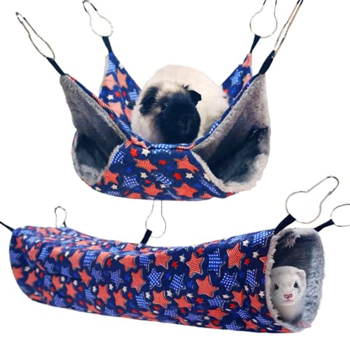 Gupcaqosjw Chinchilla Hängematte | 2er Set Haustier Schaukelbett Kleintier,Bequemes Schlafmöbel Für Kleintiere Zum Ausruhen Zuhause Wohnzimmer Schlafplatz Gupcaqosjw Chinchilla Hängematte | 2er Set Haustier Schaukelbett Kleintier,Bequemes Schlafmöbel Für Kleintiere Zum Ausruhen Zuhause Wohnzimmer Schlafplatz von Gupcaqosjw