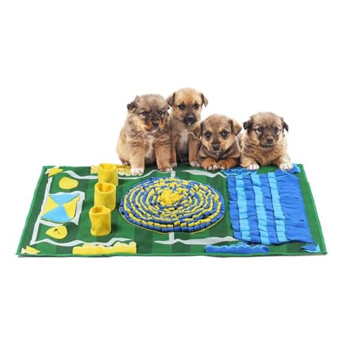 Gupcaqosjw Futtermatten für Hunde, Schnüffelmatte für Hunde | Haustiermatte mit Hunde-Fußball-Motiv,Interaktives Hunde-Puzzlespielzeug, bereichernde Schnüffel-Aktivitätsmatte für langsames Fressen, Gupcaqosjw Futtermatten für Hunde, Schnüffelmatte für Hunde | Haustiermatte mit Hunde-Fußball-Motiv,Interaktives Hunde-Puzzlespielzeug, bereichernde Schnüffel-Aktivitätsmatte für langsames Fressen, von Gupcaqosjw