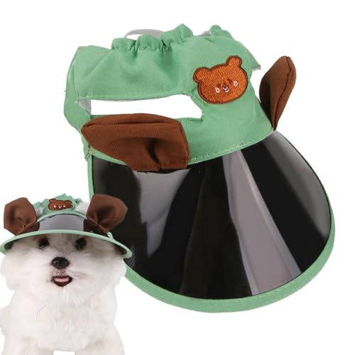 Gupcaqosjw Hund Sonnenschutzhut, Sonnenhut für Hunde | Kätzchen Suncare Caps,Verstellbarer Hund Pet Beach Sun Protection Caps Sunbonnet Outfit für kleinen Welpen von Gupcaqosjw