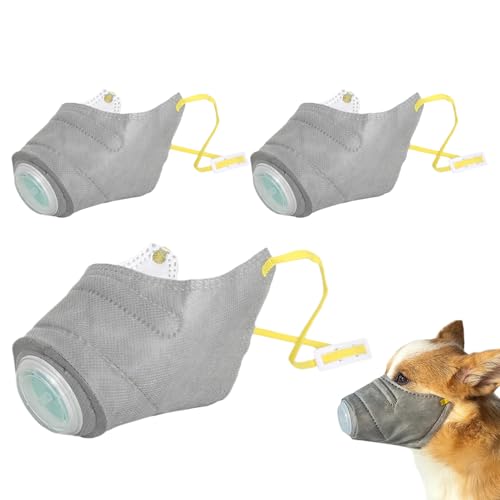 Gupcaqosjw Hundegesicht Masque, Hund Masque - 3X wiederverwendbarer Masque -Filter -Mündung für Welpen - saktive kleine mittlere große Hunde Staubschutz Gesichtsbedeckung für Glatte von Gupcaqosjw