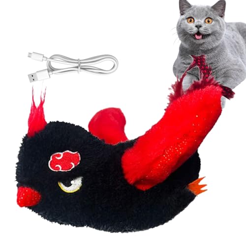 Gupcaqosjw Katzen Spielzeug Vogel | Simuliertes Zwitschern Vogel Katzen Spielzeug,Bewegungsspiel & Aktivität Mit 3 Modi Wiederaufladbar Für Wohnzimmer Kleine Mittelgroße & Große Rassen von Gupcaqosjw