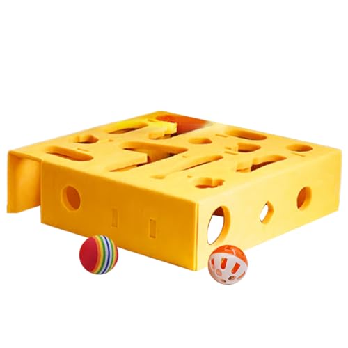 Gupcaqosjw Katzenpuzzles - Interaktives Beschäftigungszubehör,Sinnesaktivität Gedankenspiel für Alleinzeit zu Hause Nach dem Essen Verhaltenstraining Wohnzimmer Spielbereich Schlafzimmer von Gupcaqosjw