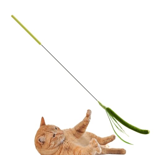 Gupcaqosjw Katzenstabspielzeug, Katzenstangenspielzeug - Simulierter Setaria Cat Teaser Zauberstab | Flexibles Spring-Katzenspielzeug, Haustierzubehör, Lange Plüschstange für das körperliche Training Gupcaqosjw Katzenstabspielzeug, Katzenstangenspielzeug - Simulierter Setaria Cat Teaser Zauberstab | Flexibles Spring-Katzenspielzeug, Haustierzubehör, Lange Plüschstange für das körperliche Training von Gupcaqosjw