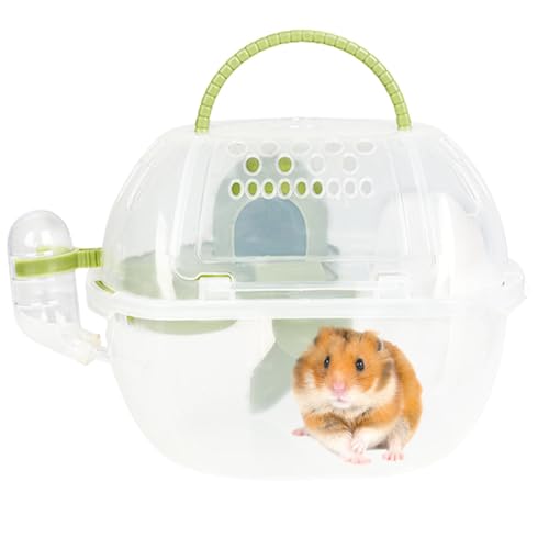 Gupcaqosjw Kleintiertransporter,Hamster-Reisetransporter | Tragbare Meerschweinchen-Reisetrage | Igel-Tragetasche, Haustier-Auslaufkäfig, kleine Haustier-Tragetasche mit Wasserflasche für Hamster, von Gupcaqosjw