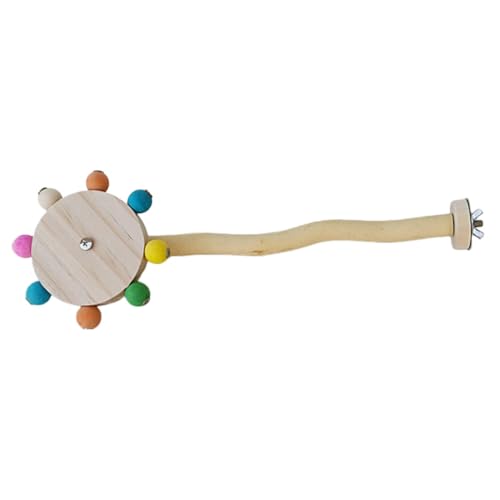 Gupcaqosjw Papageienfußspielzeug | 19x12x12 cm Vogelrollerspielzeug - Vogelständer-Sitzstangenspielzeug - Vogelsitzstangen, Käfigspielzeug, Sittich-Ständer, Sitzstangenspielzeug, L von Gupcaqosjw