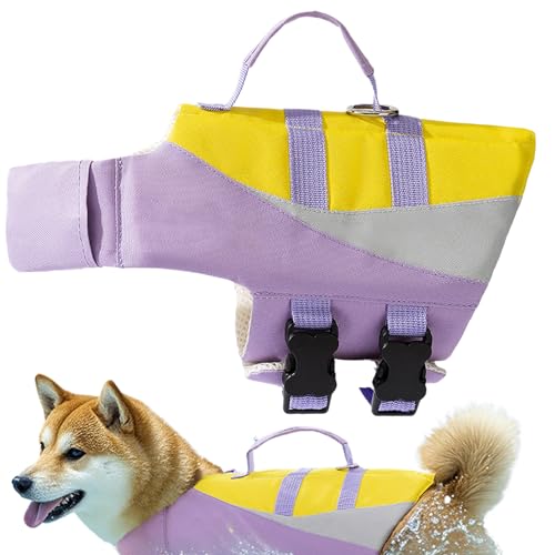 Gupcaqosjw Schwimmweste Für Hunde Zum Schwimmen | Sicherheits-Schwimmweste Mit Lebensschutz Für Schwimmende Hunde | Einstellbare Schwimmweste Wasserdicht Mit Auftrieb Für Pool, Outdoor & Bootssport von Gupcaqosjw