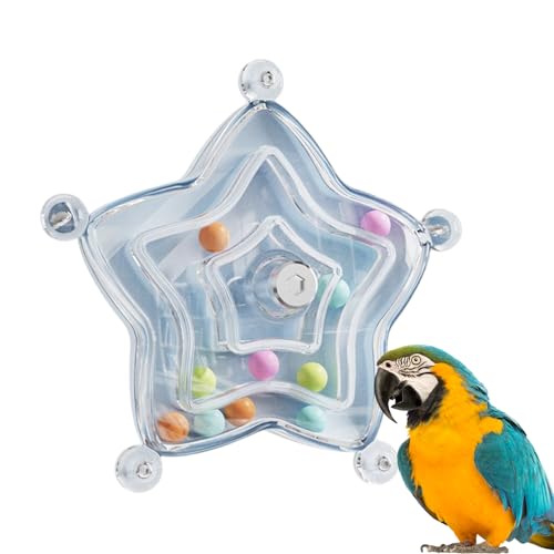 Gupcaqosjw Vogelspinner Spielzeug, Vogelschwenkrad -Drehspielzeug,Spinner Rad Chew Toy | Multifunktionales Haustier -Übungszubehör für Maasspapagei Sparrow Wellensittiche Conures Cockatiels von Gupcaqosjw