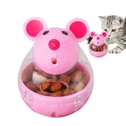 Katzenspielzeug Leckerli Spender, 5x7 Cm Mausform Leckerli-Ball, Katzenfutter Futterstation Maus Taumelt Fehlender Futterball, Interaktiver Slow Feeder, Transparent Snackball, Mäuse Futterspender Ball Katzenspielzeug Leckerli Spender, 5x7 Cm Mausform Leckerli-Ball, Katzenfutter Futterstation Maus Taumelt Fehlender Futterball, Interaktiver Slow Feeder, Transparent Snackball, Mäuse Futterspender Ball von Gupcaqosjw