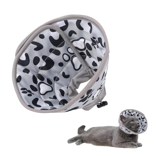 Weiches Katzenkegelhalsband für Katzen und kleine Hunde, verstellbare Katzen-Genesungshalsbänder und -kegel, Air-Mesh-Katzen-Erholungskegel nach Operationen, um das Lecken zu stoppen, für von Gurfzcyuoo