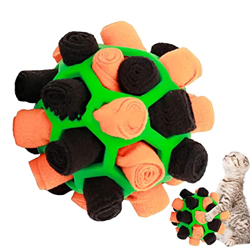 Gusengo Schnüffelball Für Hunde - Schnüffelteppich Schnüffelspielzeug Tragbarer Haustier Snuffle Ball Toy, Interaktives Hundespielzeug Für Kleine Mittelgroße Hunde Haustier von Gusengo