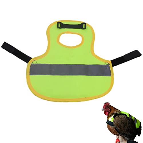 Hühner Geschirr - Hühnersattel Henne Sattel Schürze Haustier Reflektierende Weste Hühnchen Kleidung Geflügelfeder Schutz Mit Reflektierendem Band Für Hühnchen Entengänse 22,5x22cm Hühner Geschirr - Hühnersattel Henne Sattel Schürze Haustier Reflektierende Weste Hühnchen Kleidung Geflügelfeder Schutz Mit Reflektierendem Band Für Hühnchen Entengänse 22,5x22cm von Gusengo